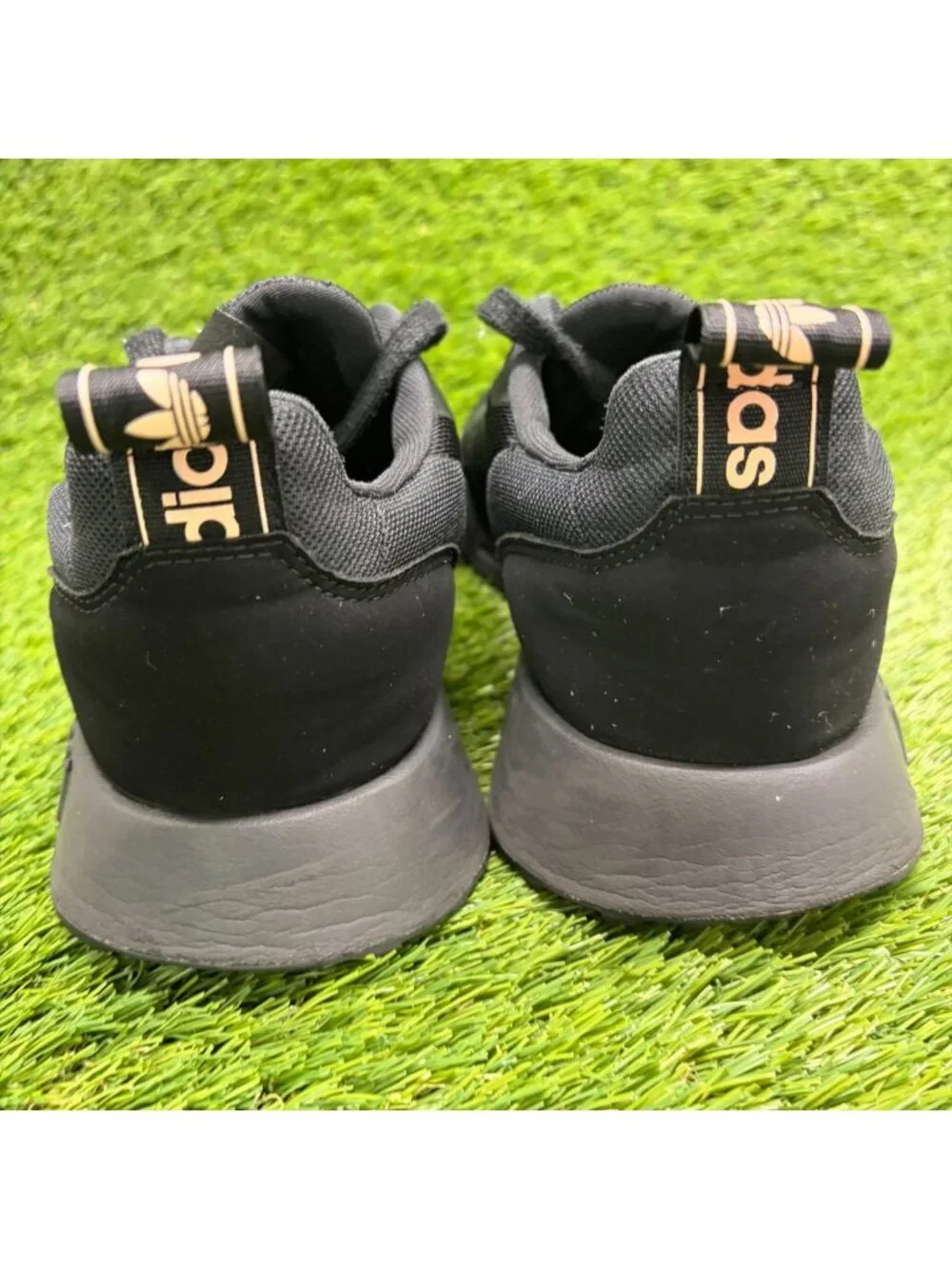 Adidas Originals Multix Womens Size 7.5 Black Athletic Running Shoes Sneakers